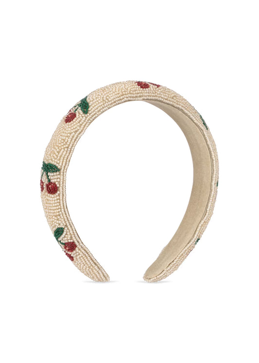 Konges Sløjd Hårbøjle Beaded Cherry