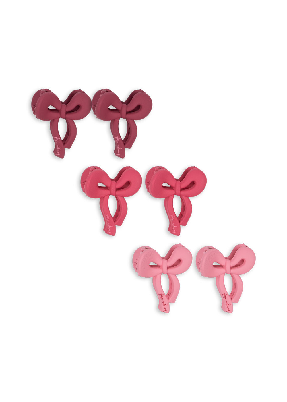 Konges Sløjd Hårspænder Mini Bow Pink Mix 6 Pak