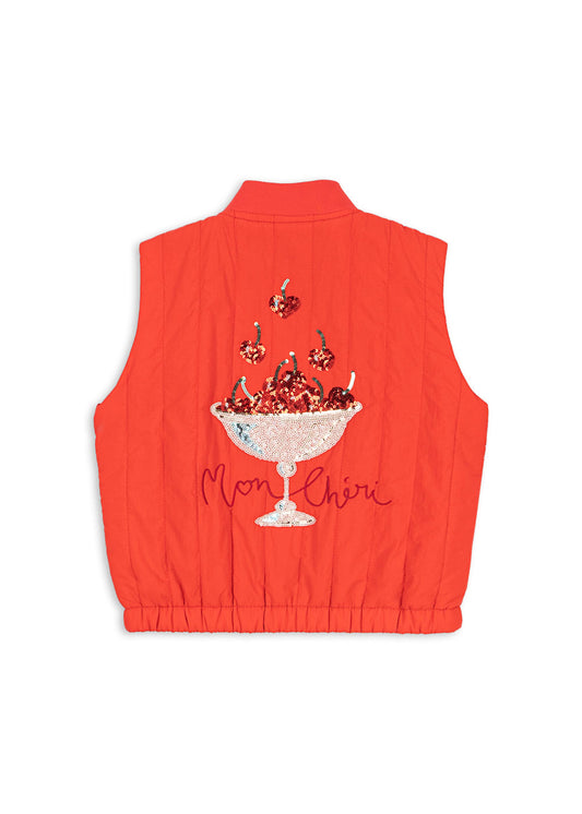 Konges Sløjd Vest Juno Paillet Fiery Red