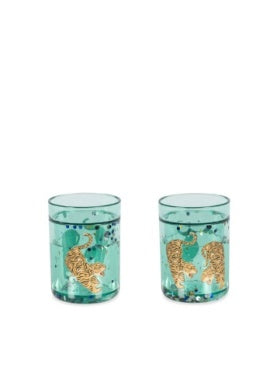 Konges Sløjd Krus Glitter 2 Pack Tiger Ruggito