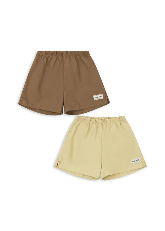 Konges Sløjd Shorts Grøn-Gul Voksen  2 pack