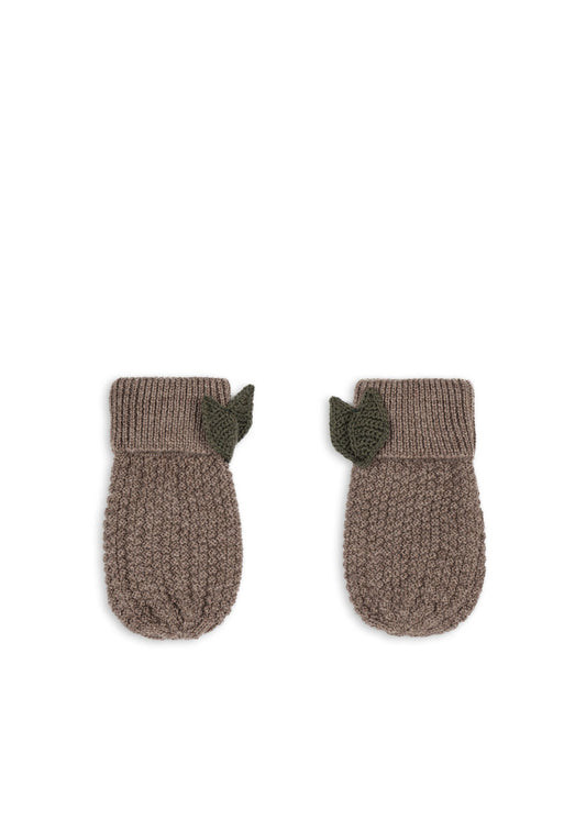 Konges Sløjd Vanter Fruity Bunny Brown Melange