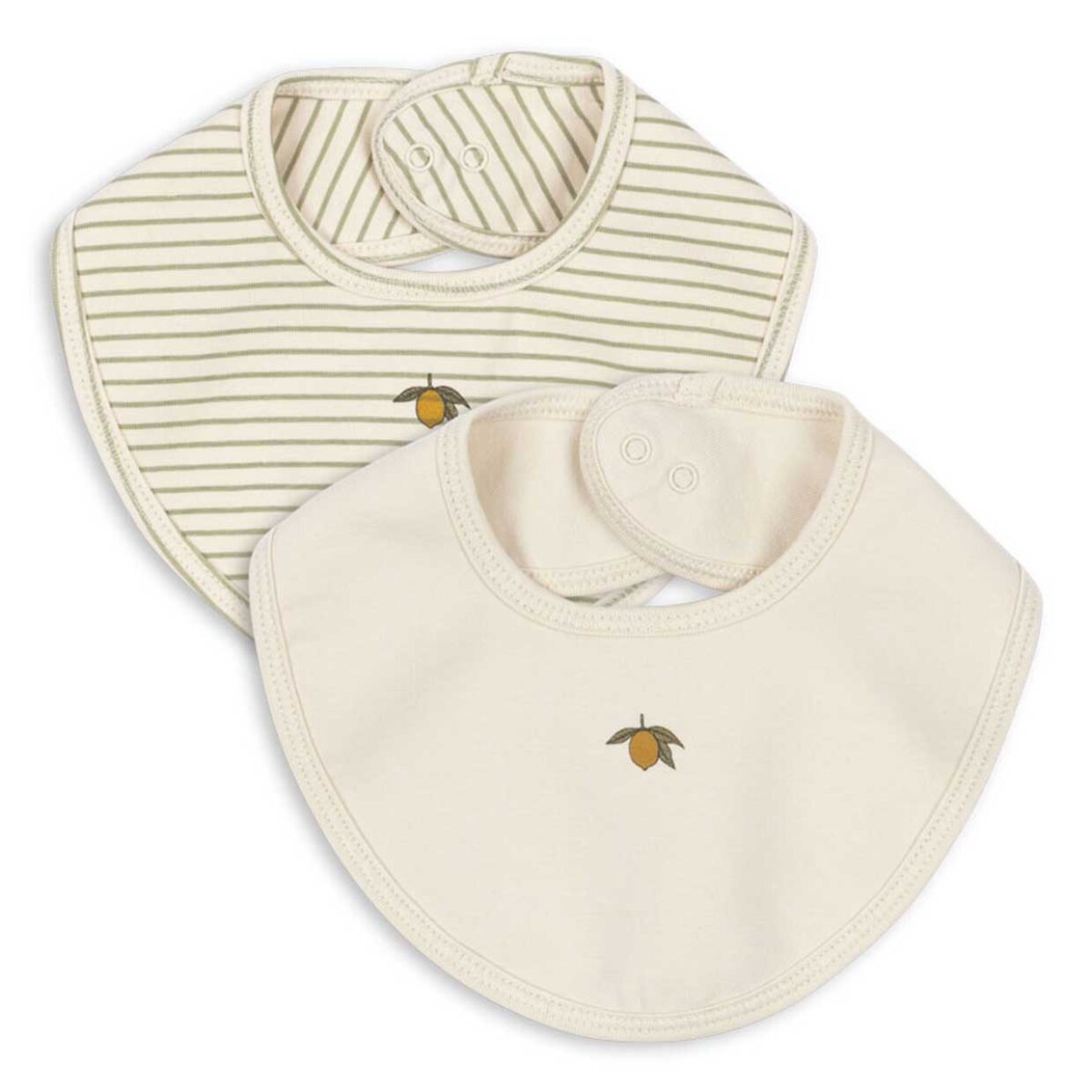 Konges Sløjd hagesmæk Basic Tea Stripe 2 Pak
