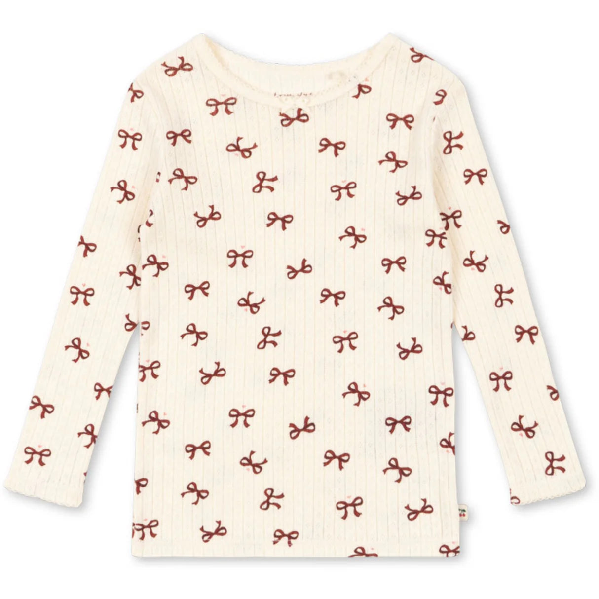 Konges Sløjd Bluse Minnie Bow Rouge GOTS