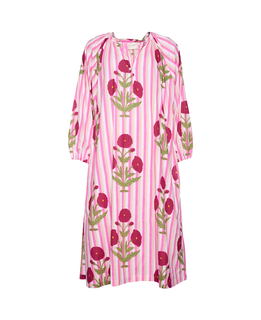 Sissel Edelbo Lara Organic Cotton Dress Onesize Poppy Rose VOKSEN