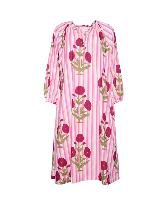 Sissel Edelbo Lara Organic Cotton Dress Onesize Poppy Rose VOKSEN