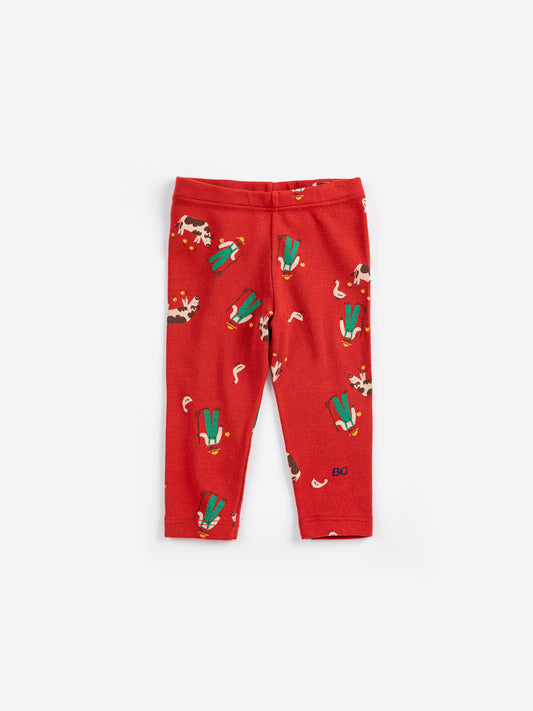 Bobo Choses Leggings Farm Adventure Rød