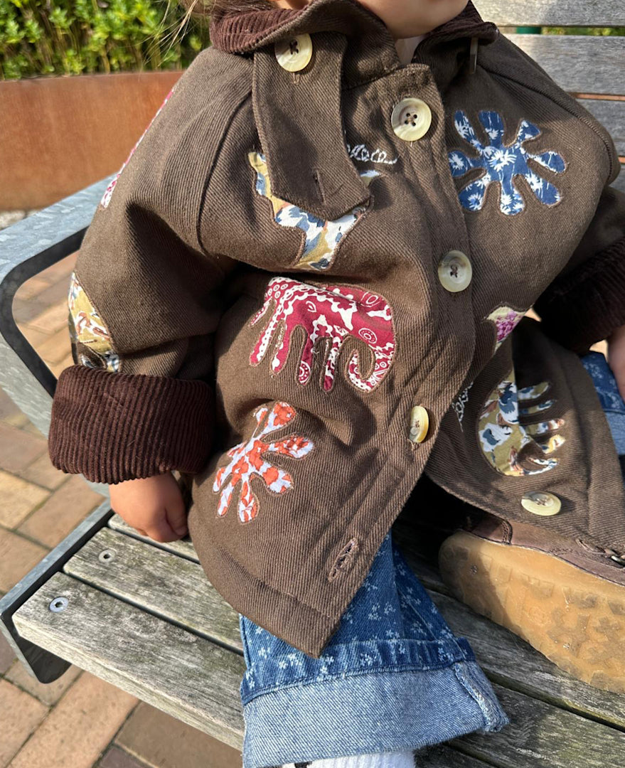 Sissel Mini Jakke Lillibeth Øko Bomuld Vatteret Brown Fudge