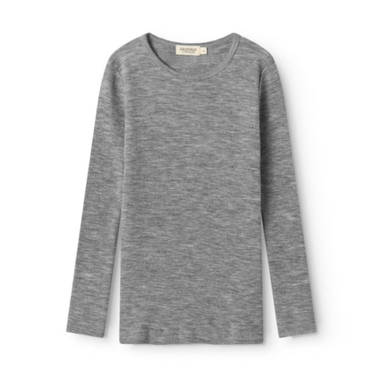 MarMar Bluse LÆ Tamra Uld Grey Melange