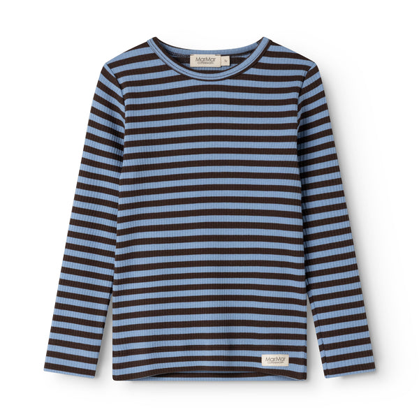 MarMar Bluse Plain  Tee Blue Heaven Stripe