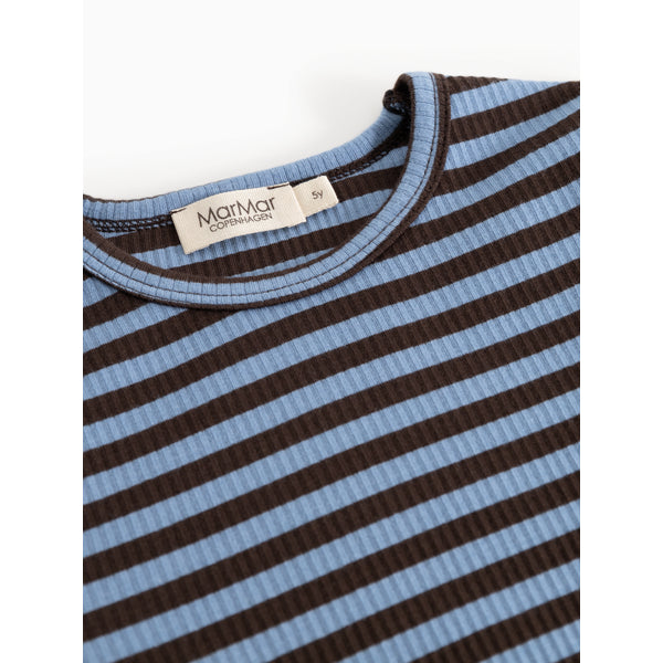 MarMar Bluse Plain  Tee Blue Heaven Stripe