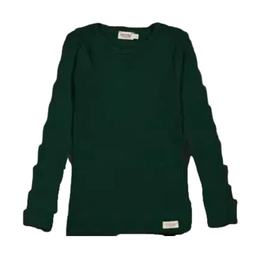 MarMar Plain Tee LS Modal Dark Leaf