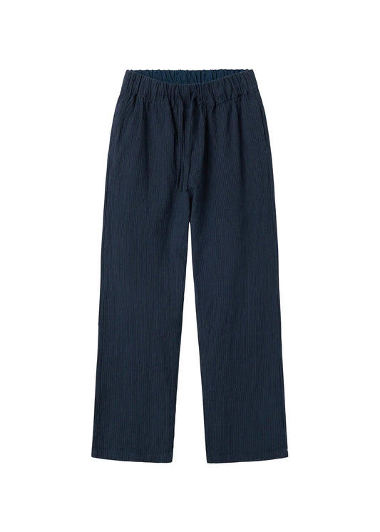 MarMar Bukser Piano Chambray Dark Blue Stripe Voksen