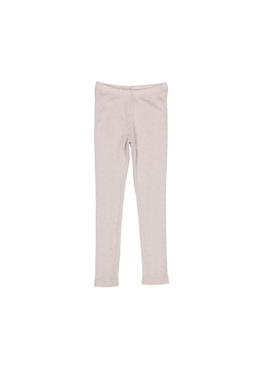 MarMar Leggings Uld Pointelle Soft Dove