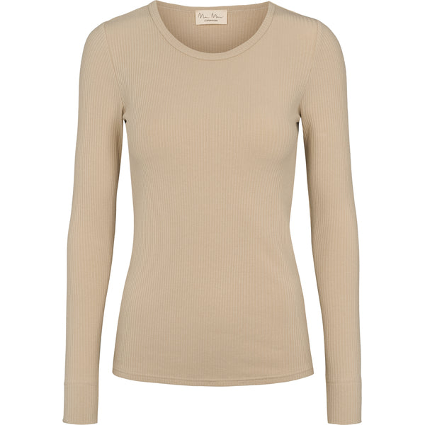 MarMar Plain Tee LS Modal Stone Wall VOKSEN