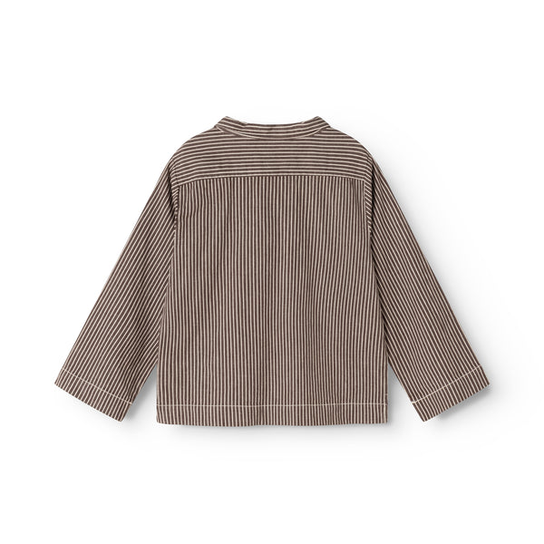 MarMar Skjorte Tovan Dark Brownie Stripe