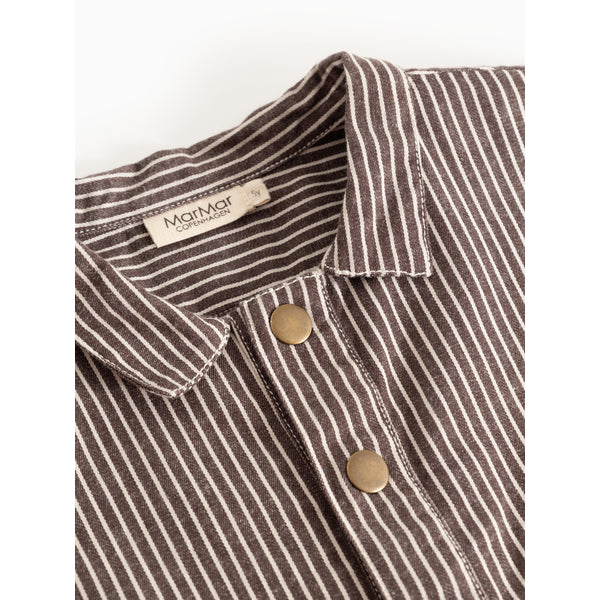 MarMar Skjorte Tovan Dark Brownie Stripe