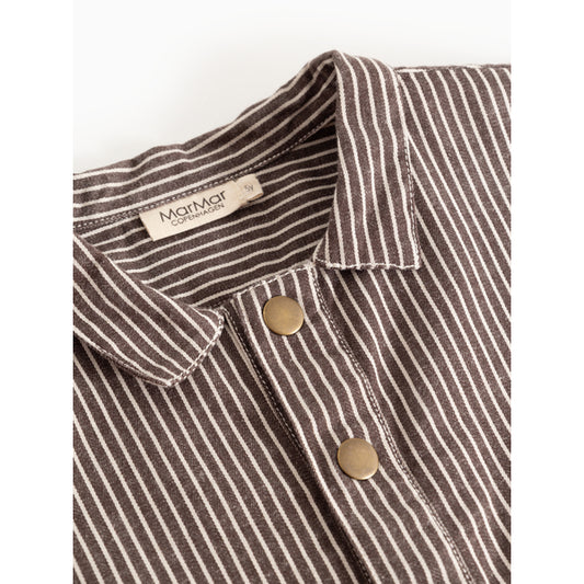 MarMar Skjorte Tovan Dark Brownie Stripe