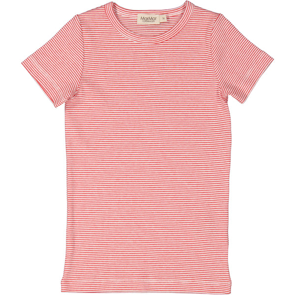 MarMar Tago Modal Fine Rib Top Red Stripe