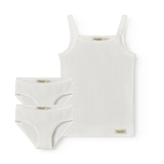 MarMar Underwear Set Modal Pointelle Flour White
