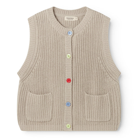 MarMar Vest Strik Taju Barely Beige