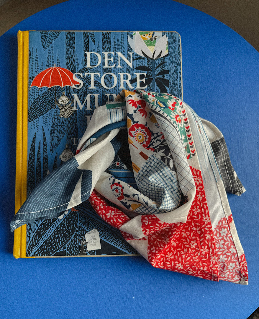 Sissel Edelbo Tørklæde Moana Økologisk Bomuld Flower Patchwork