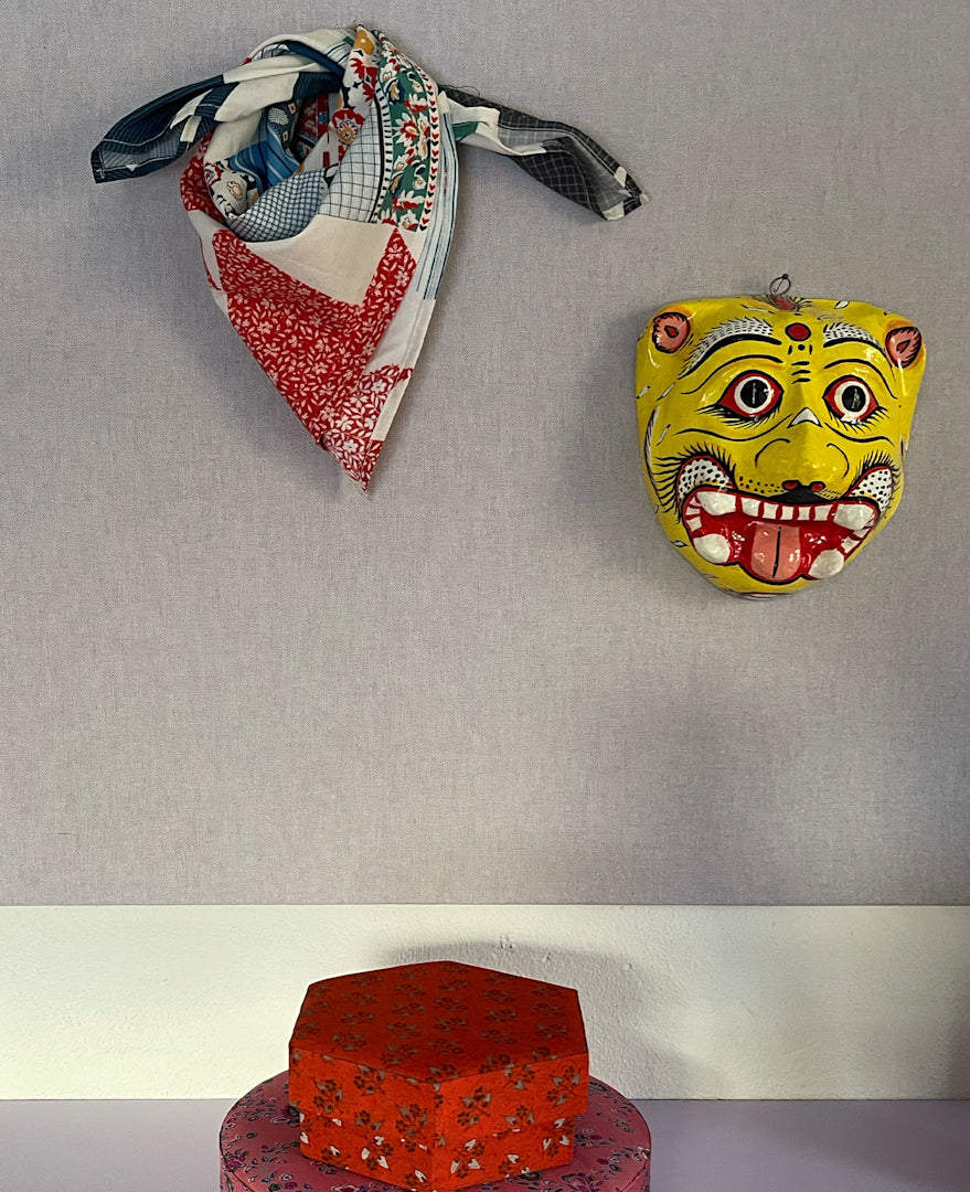 Sissel Edelbo Tørklæde Moana Økologisk Bomuld Flower Patchwork