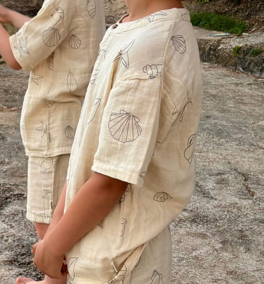 Okker-Gokker T-Shirt Muslin Seashell