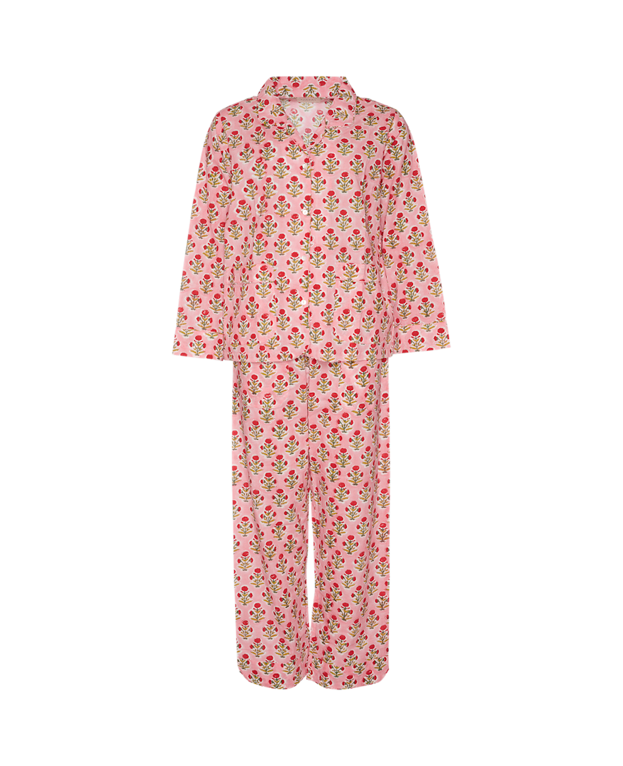 Sissel Edelbo Pyjamas Sæt Nuit Økologisk Bomuld Cherry Flower