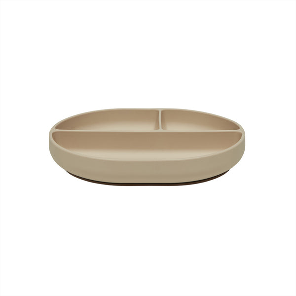 OYOY Enkel Suction Plate Beige/Red