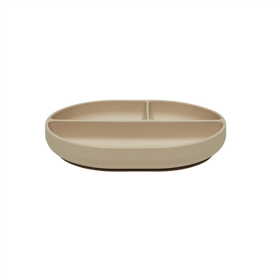 OYOY Enkel Suction Plate Beige/Red