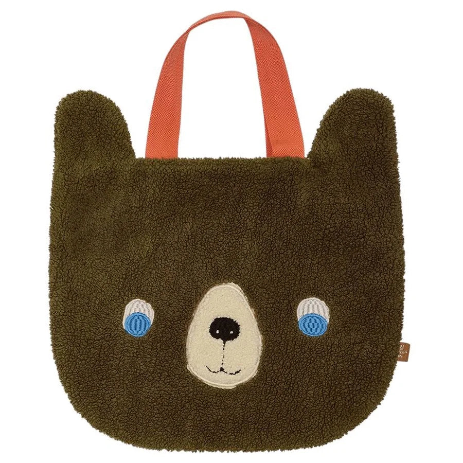 OYOY Tote Bag Darling Bear Brown/Red