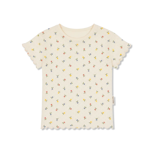 Okker-Gokke Pointelle T-Shirt Fluffy Bell
