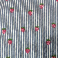 Okker-Gokker Milkboy Heldragt m/ Flæser Blue Stripes Strawberry