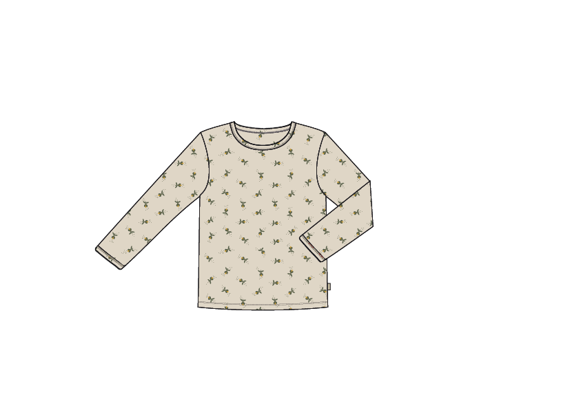 Okker-Gokker Bluse Pointelle Fluffy Bell Honey