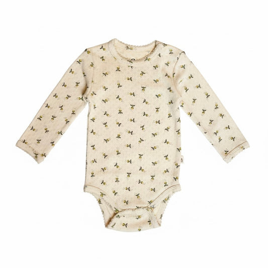 Okker-Gokker Body Pointelle Fluffy Bell Honey