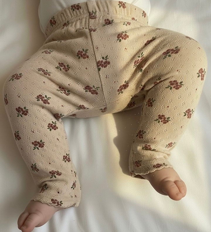Okker-Gokker Leggings Pointelle Autumn Bloom