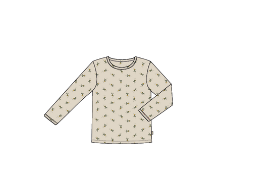 Okker-Gokker Bluse Pointelle Fluffy Bell Honey