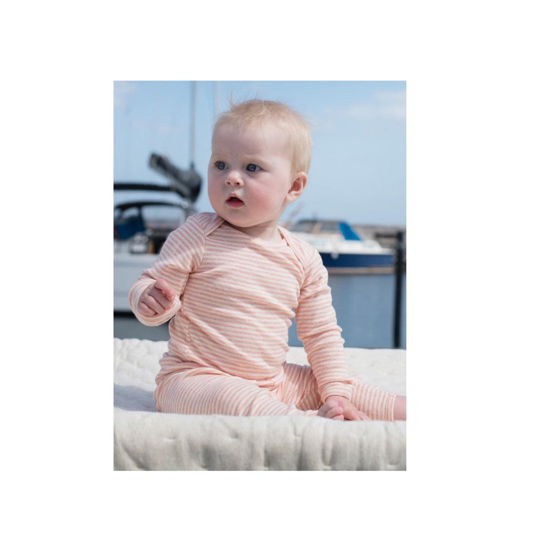 Serendipity Body Stripe Rib Coral/Ecru