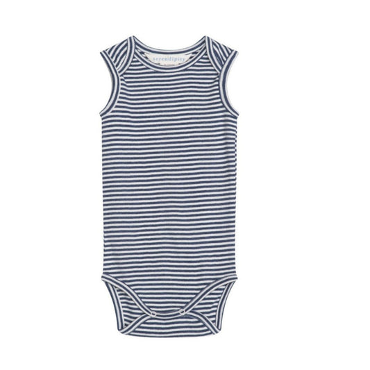 Serendipity Body Stripe Rib Navy/Off White