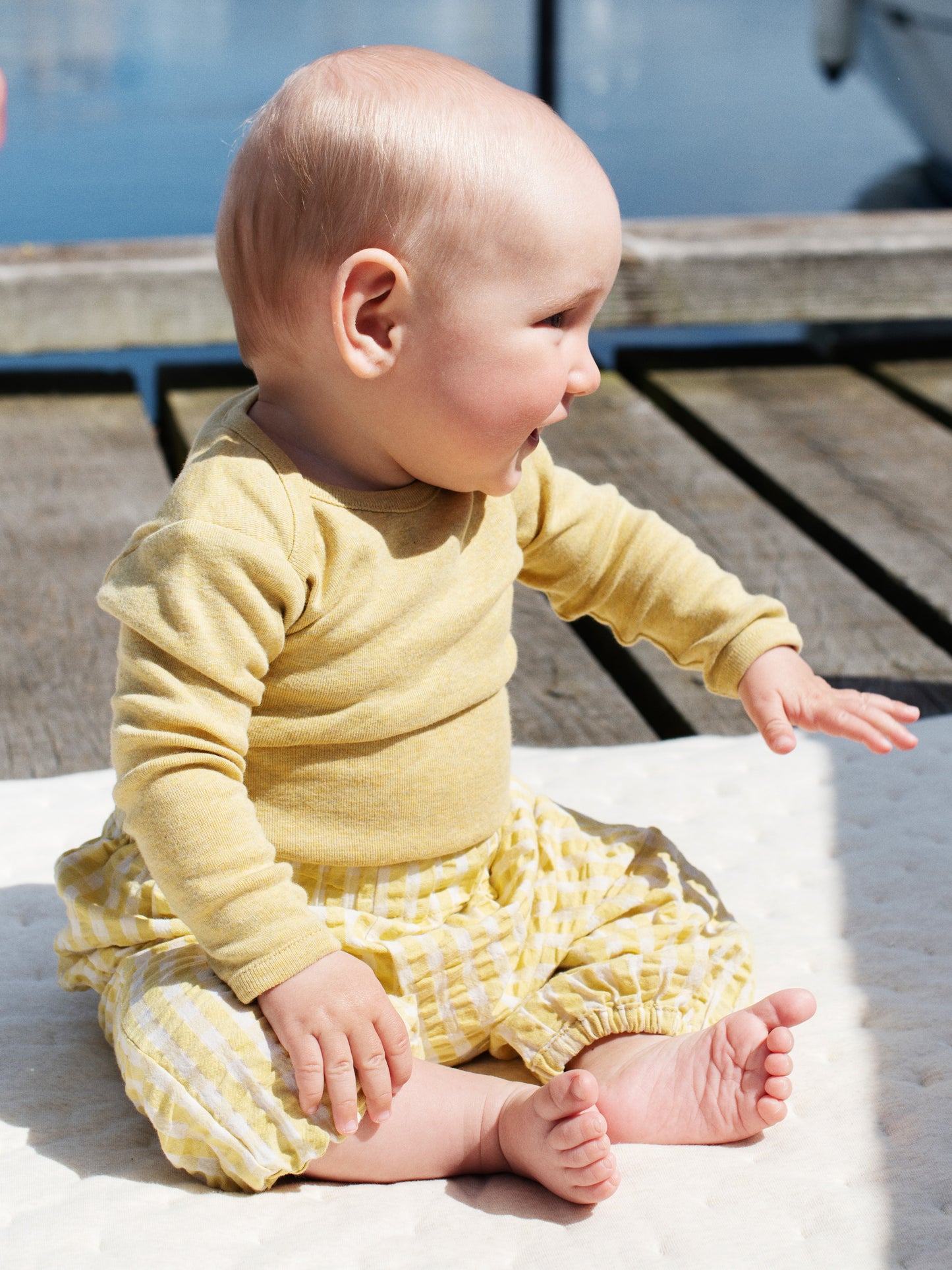 Serendipity Bukser Baby Light Woven Lemon Checks