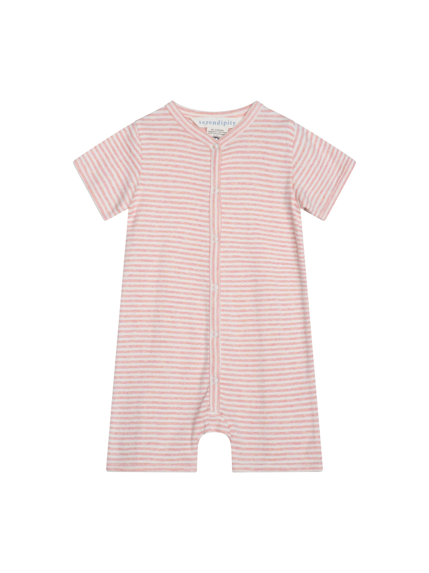 Serendipity Dragt Stripe Rib Coral/Off White