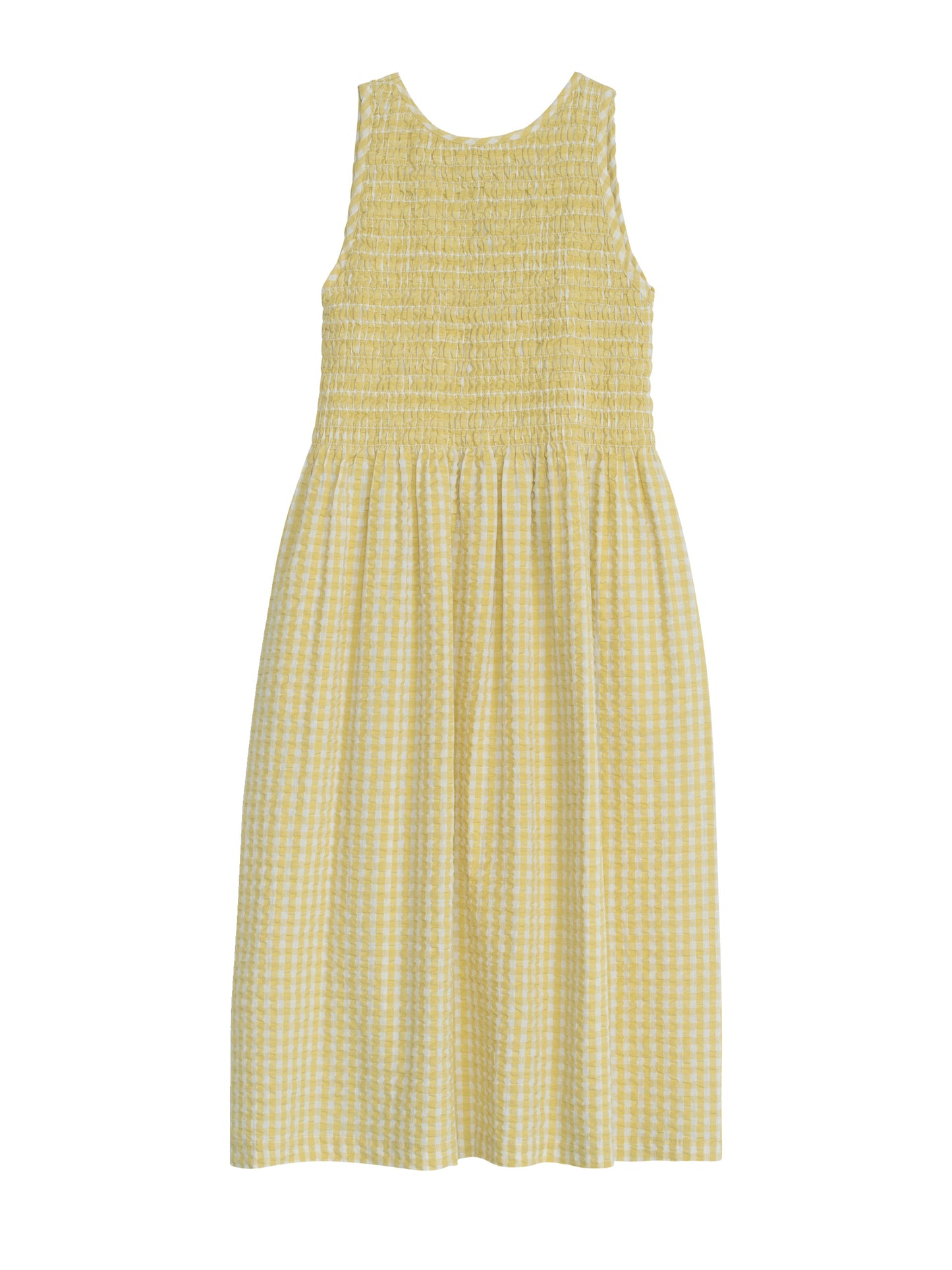 Serendipity Kjole Smock Light Woven Lemon Checks
