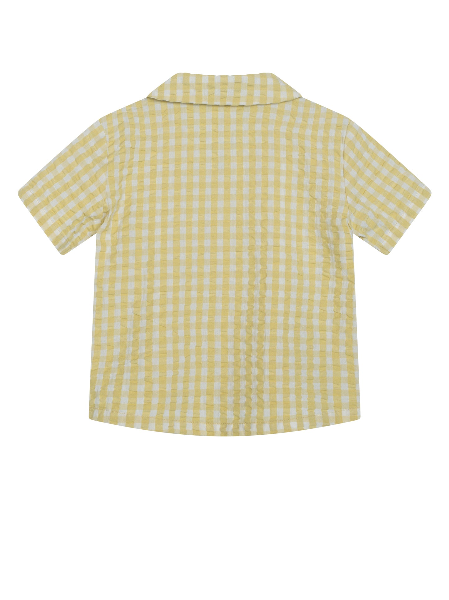 Serendipity Skjorte Light Woven Lemon Checks