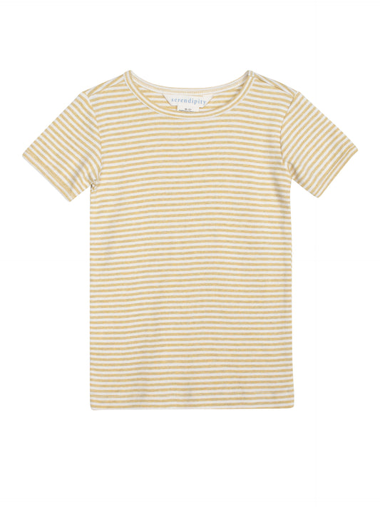 Serendipity T-Shirt Short Rib Chamomile/Off White Melange