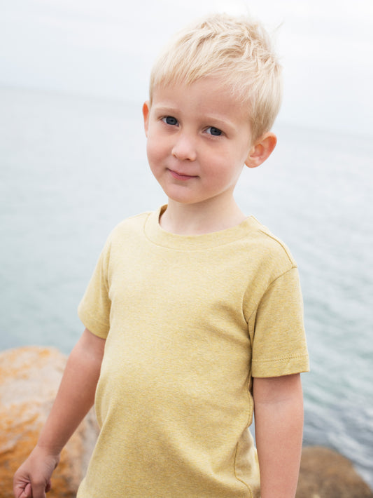 Serendipity T-Shirt Rib Solid Chamomile Melange