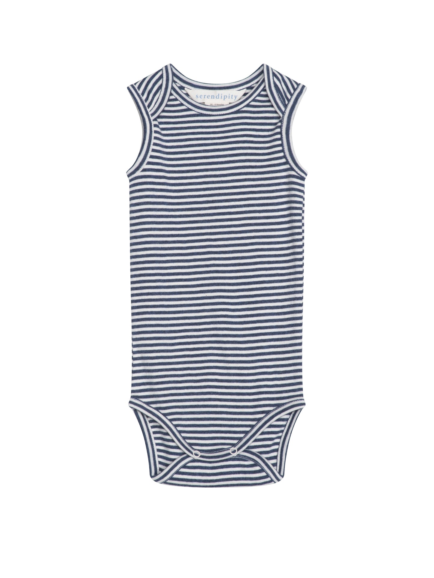 Serendipity Body Stripe Rib Navy/Off White