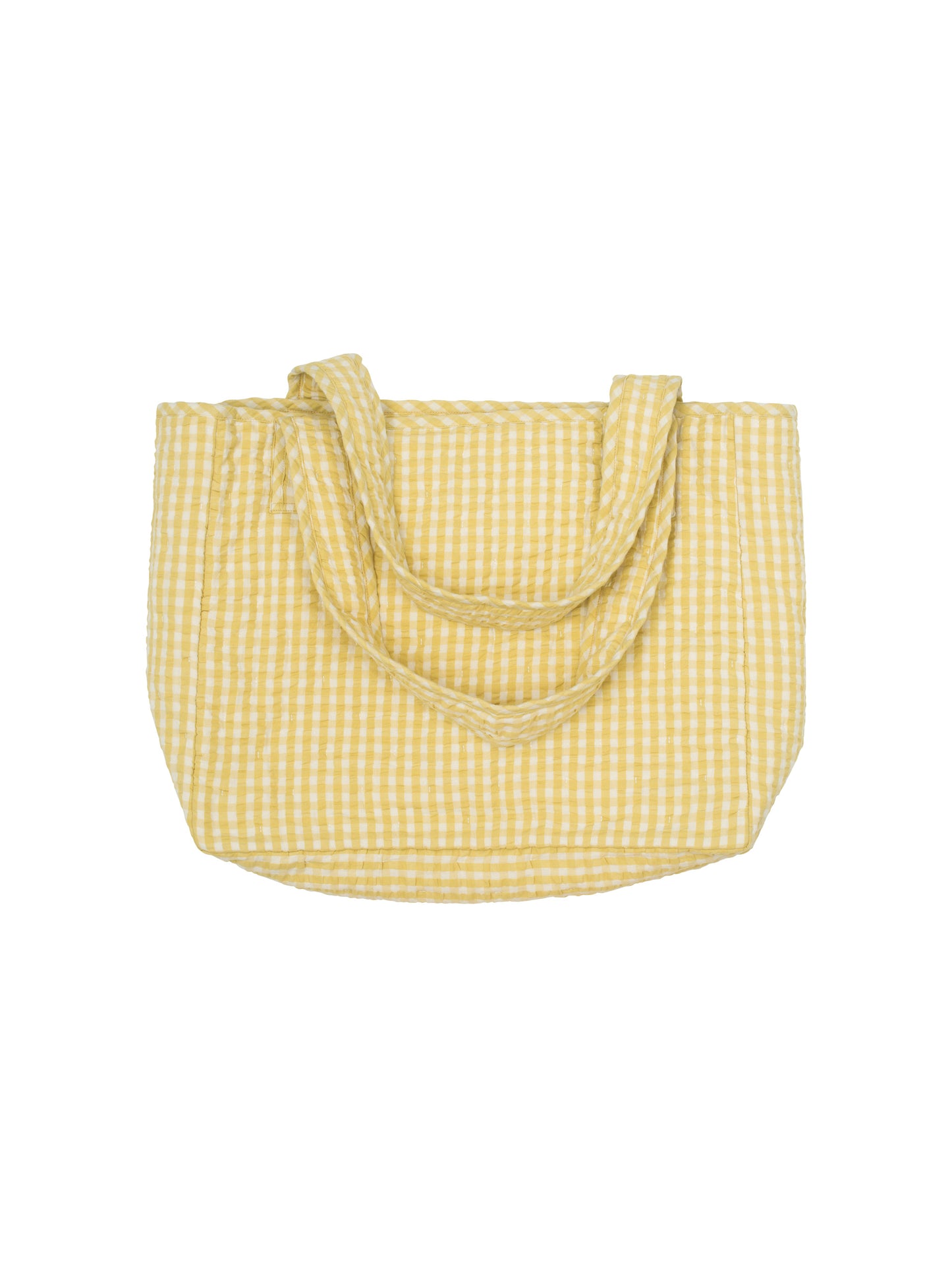 Serendipity Taske Big Quilt Light Woven Lemon Checks
