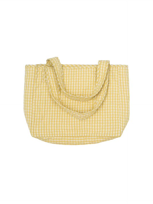 Serendipity Taske Big Quilt Light Woven Lemon Checks