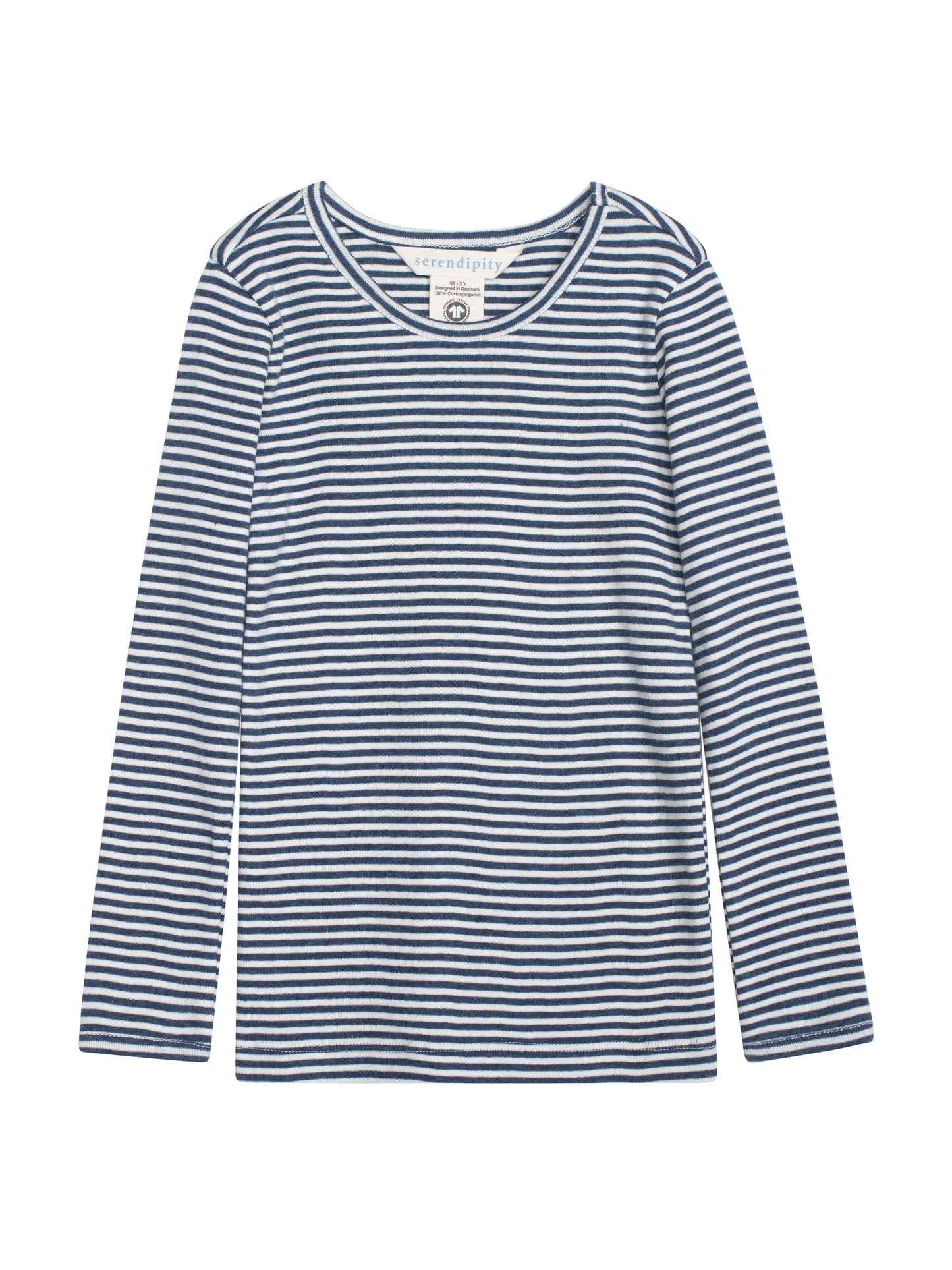 Serendipity Trøje Slim Stripe Rib Navy/Off White